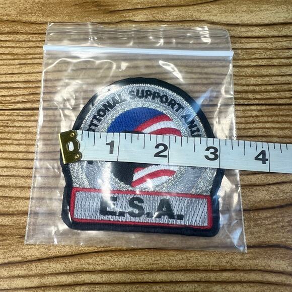 ESA - Emotional Support Animal Metallic Vest Patch 3" x 3" Dog Cat - Picture 4 of 7